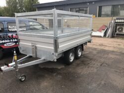 3-Kaatokippi traileri 3x1,8 2700kg (Sähköllä)rampit