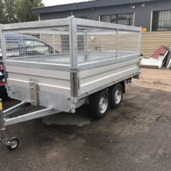 3-Kaatokippi traileri 3x1,8 2700kg (Sähköllä)rampit